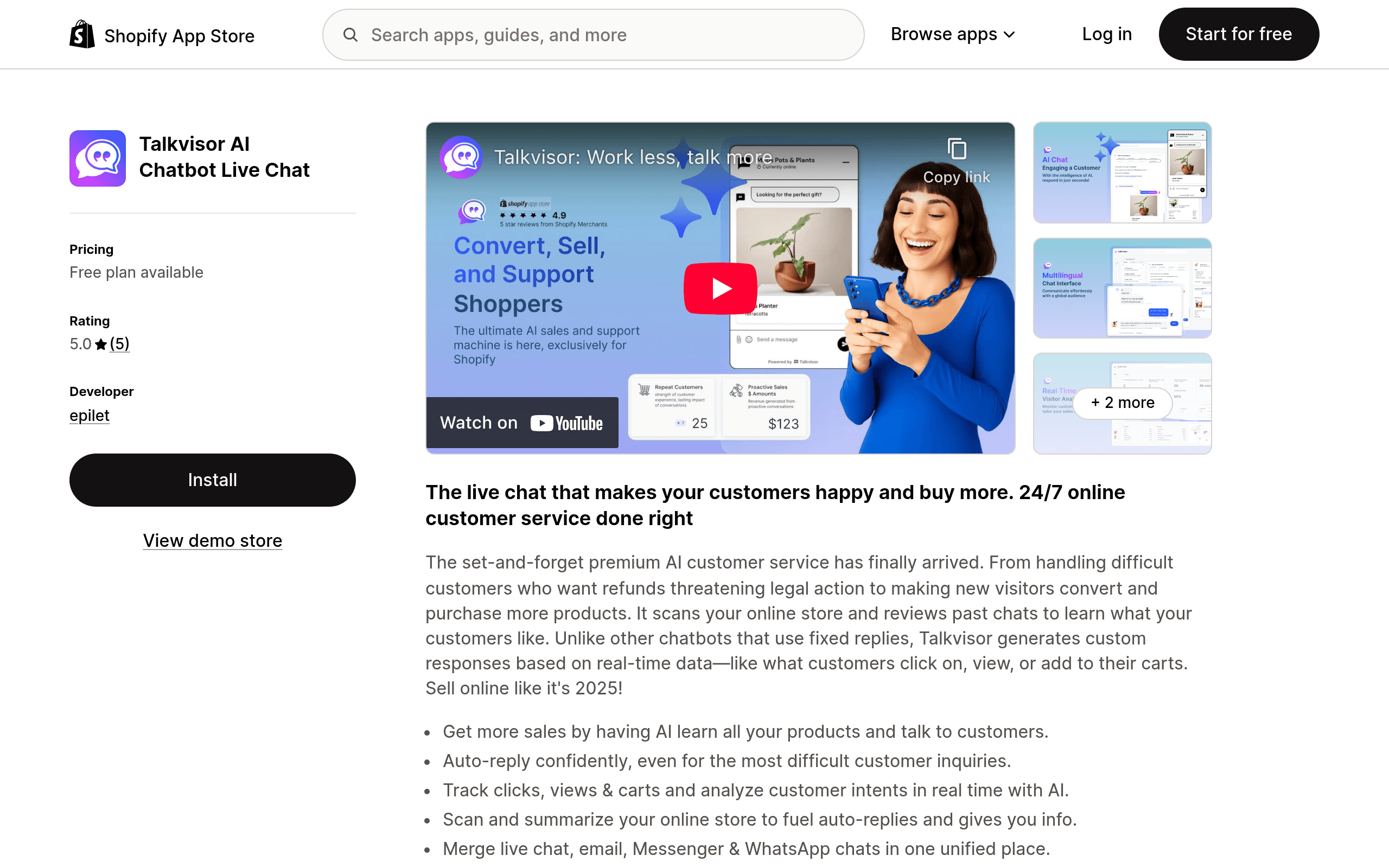 Talkvisor | Shopify App