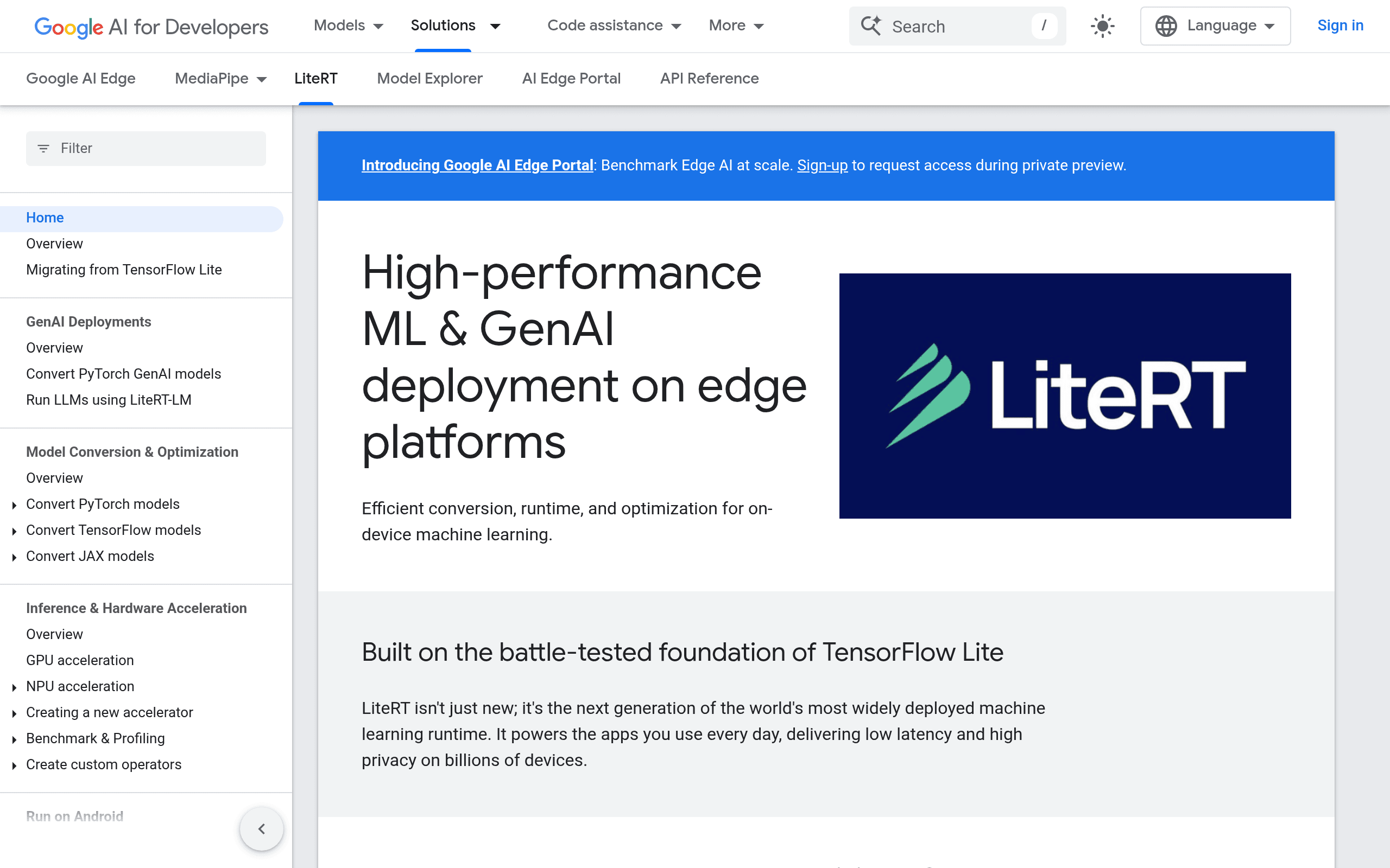 TensorFlow Lite