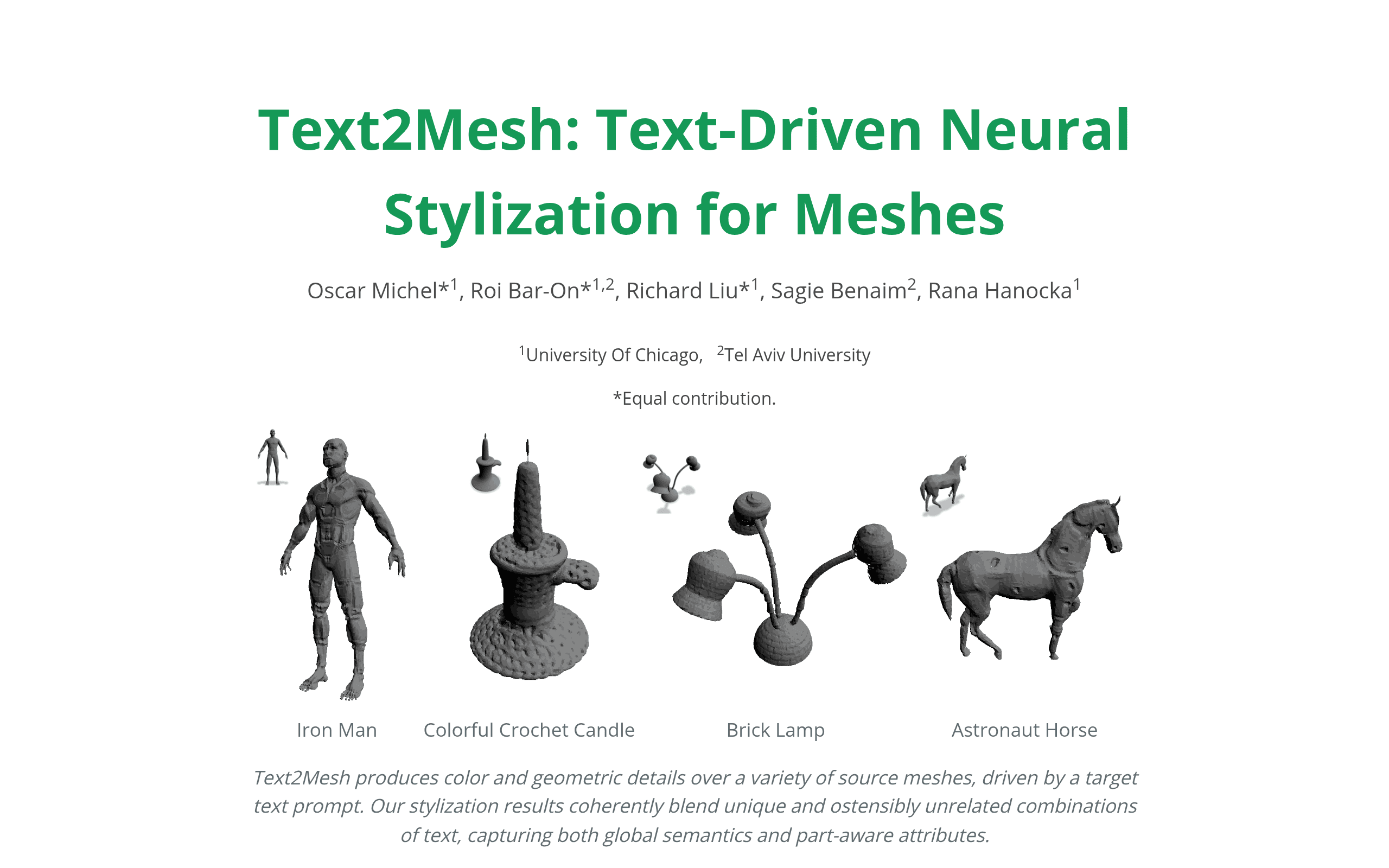 Text2Mesh