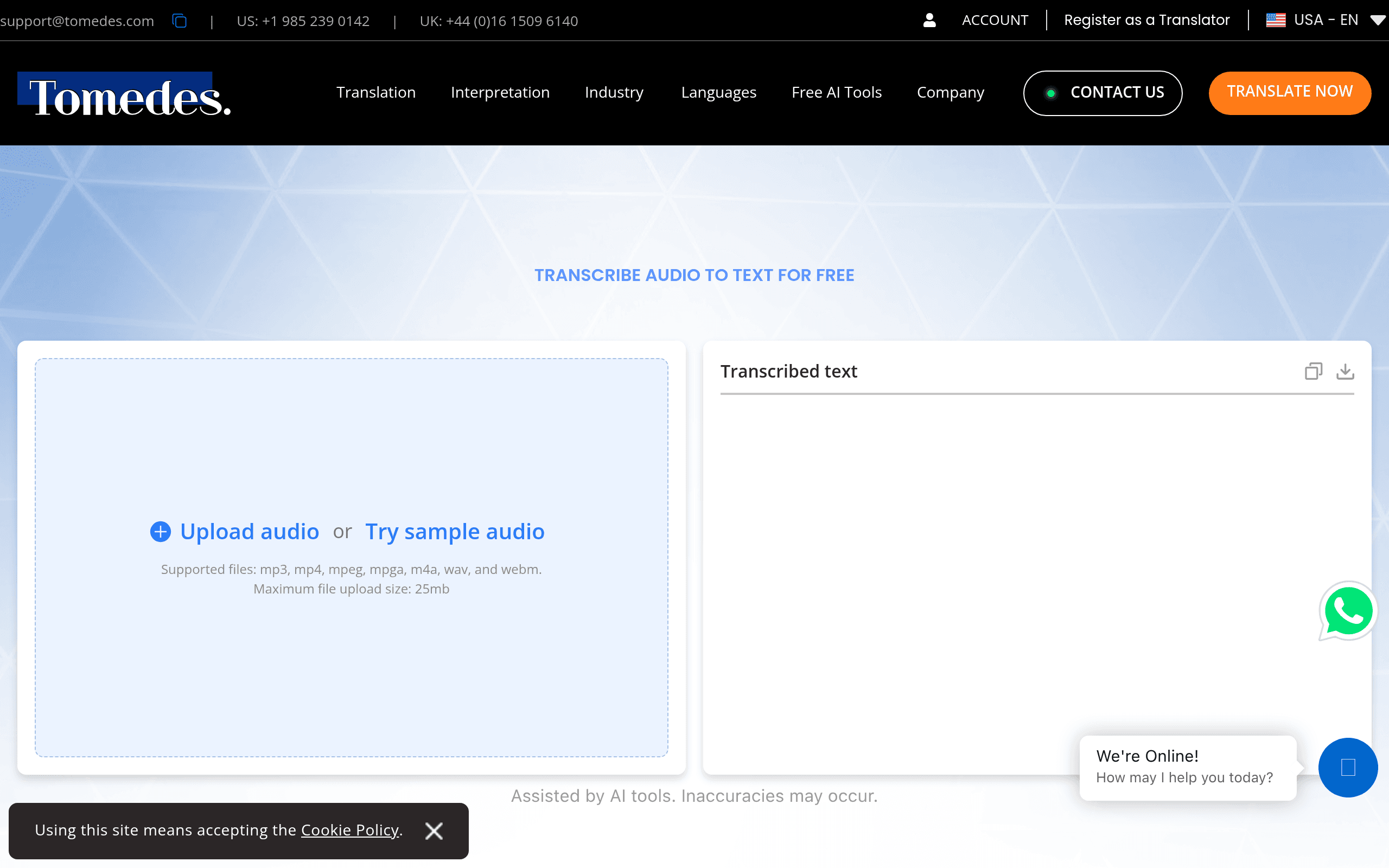 Tomedes AI