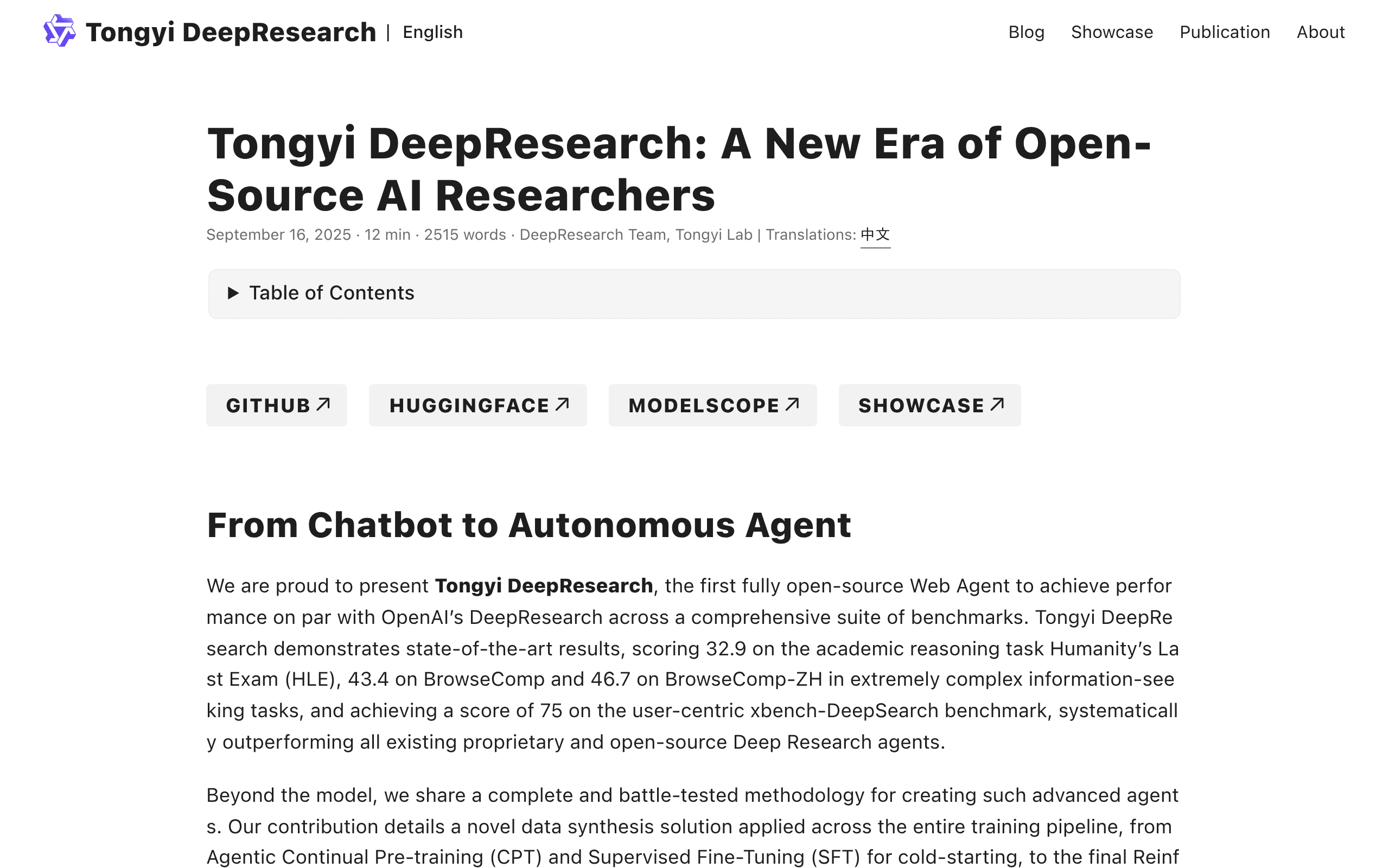 Tongyi DeepResearch
