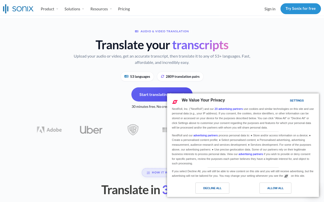 Translate Voice to Text | Sonix