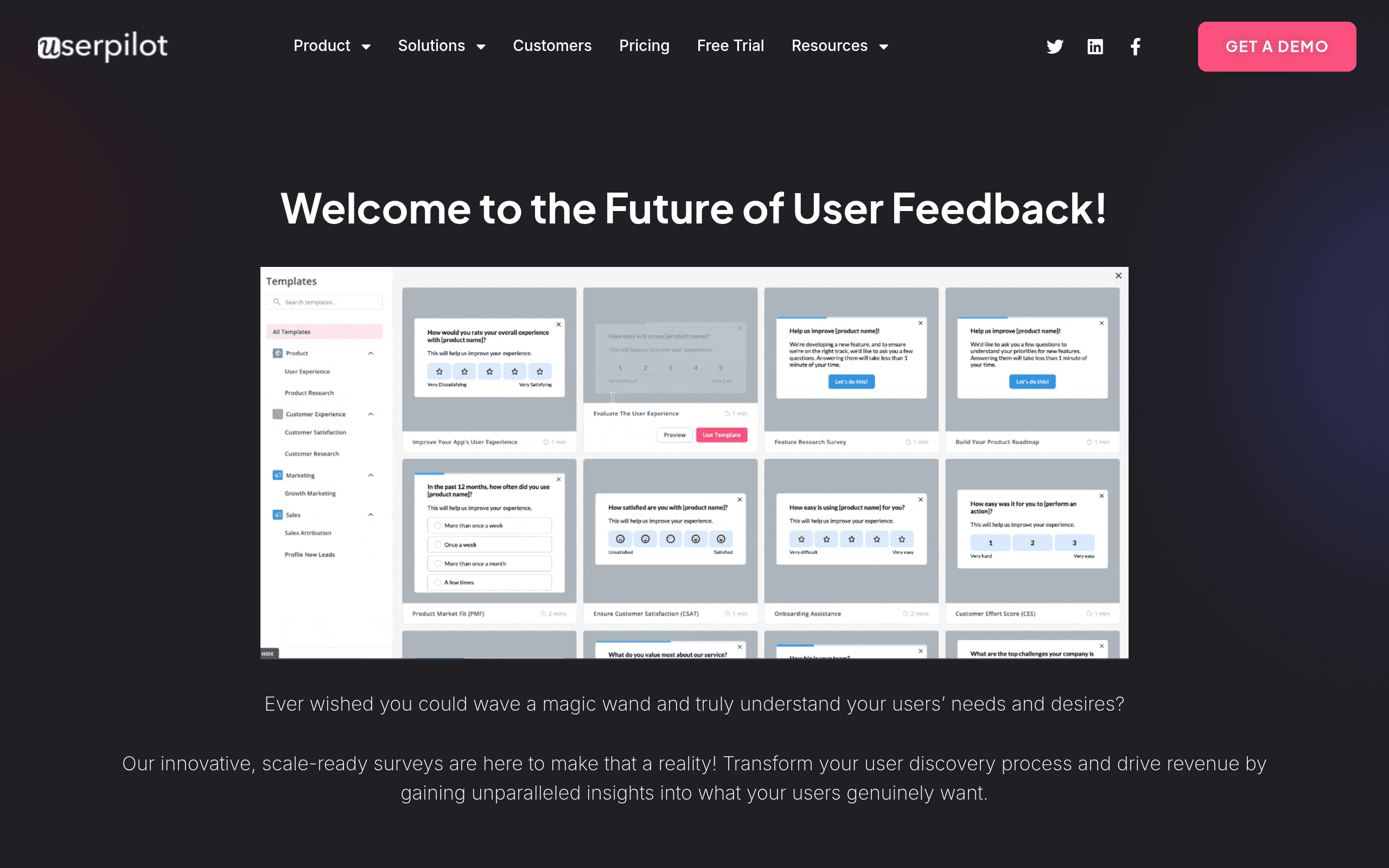 Userpilot Surveys
