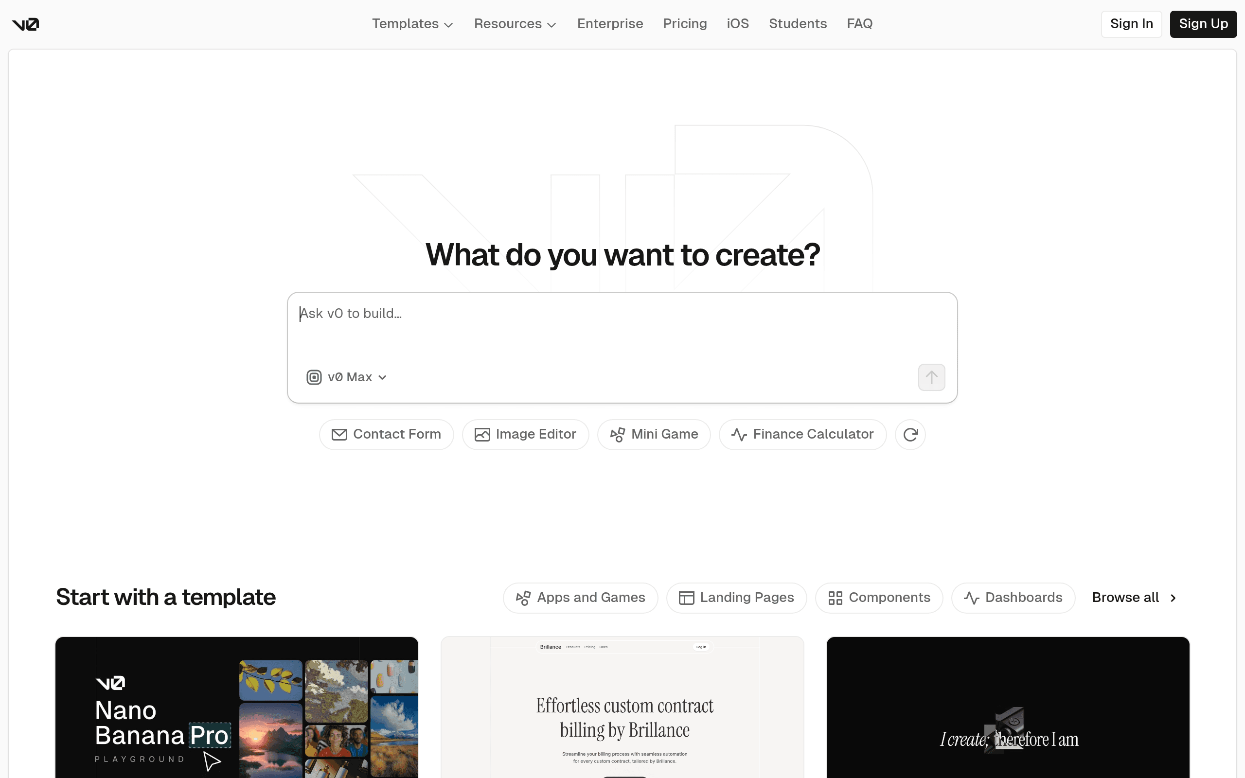 V0.dev by Vercel Labs