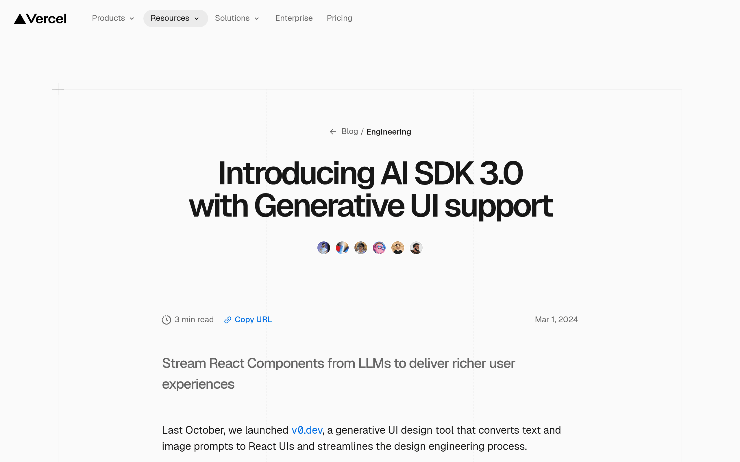 Vercel AI SDK 3.0