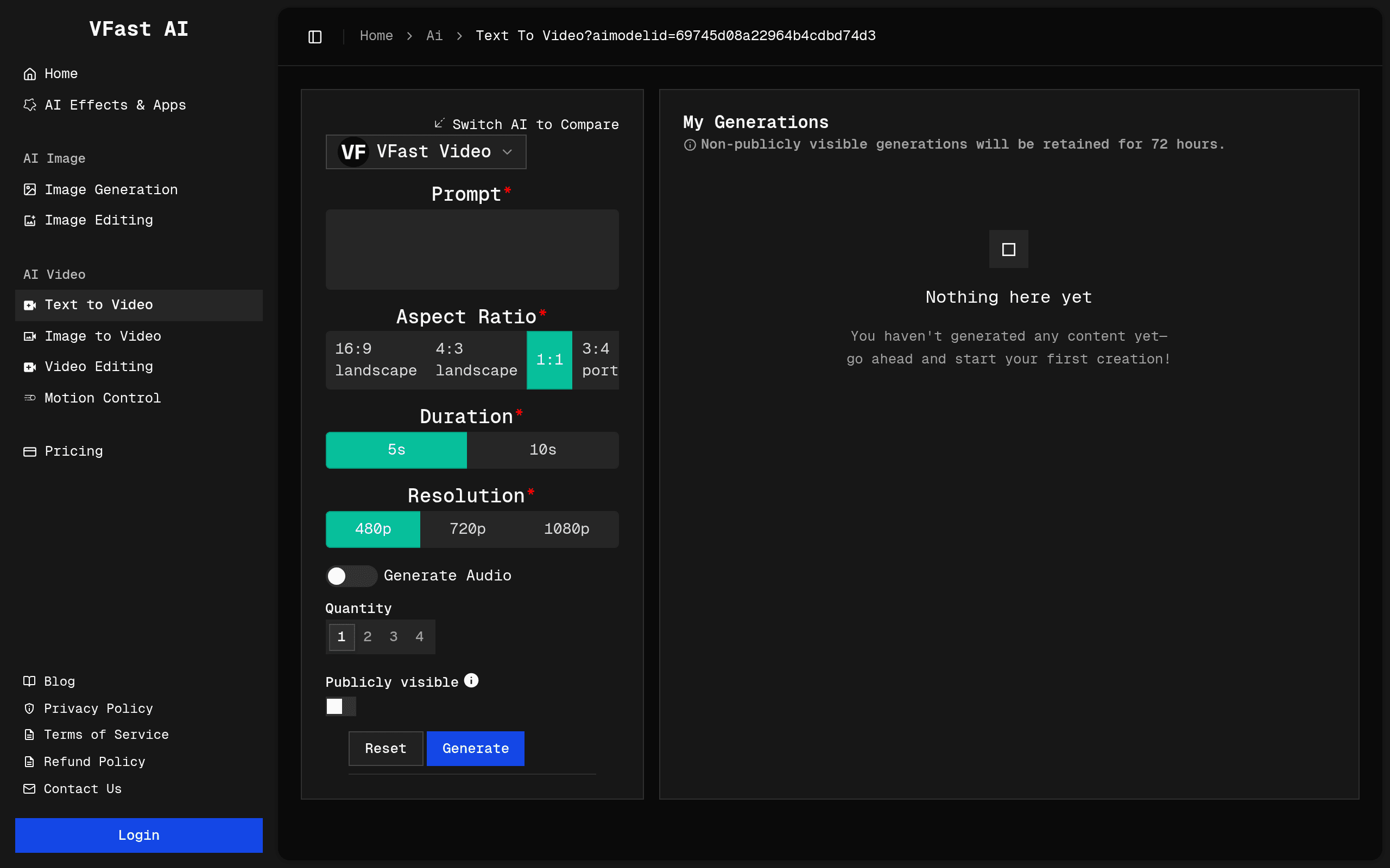 VFast Text2Video