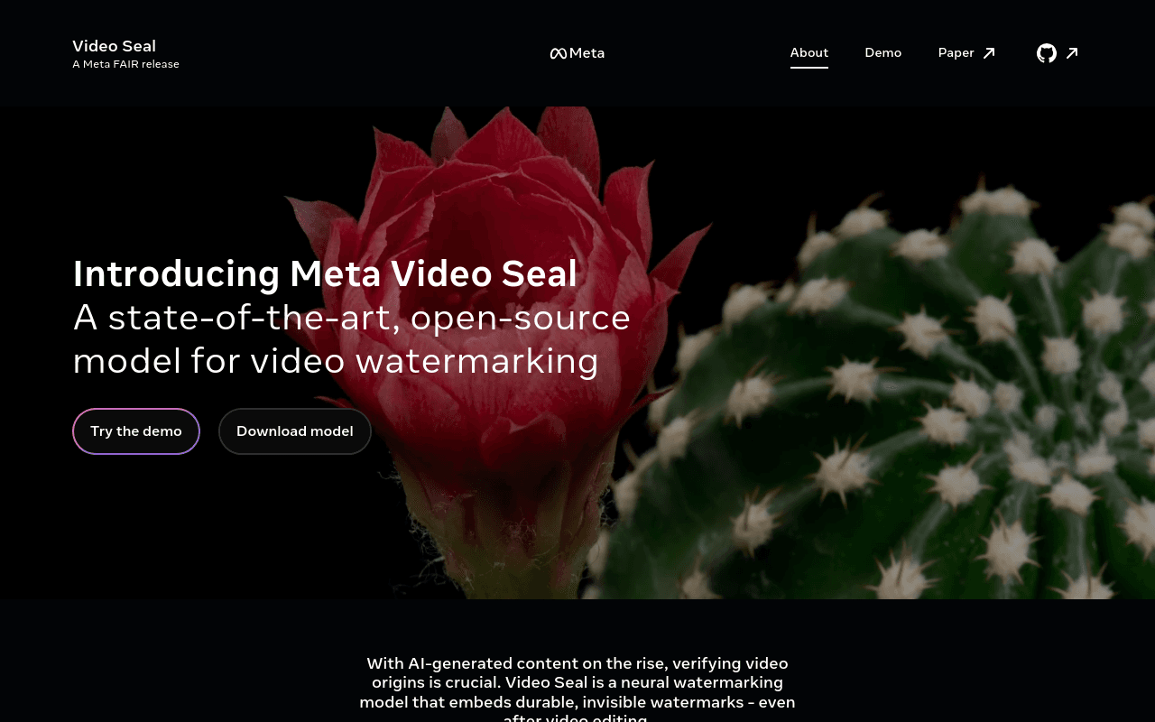 Video Seal by Meta