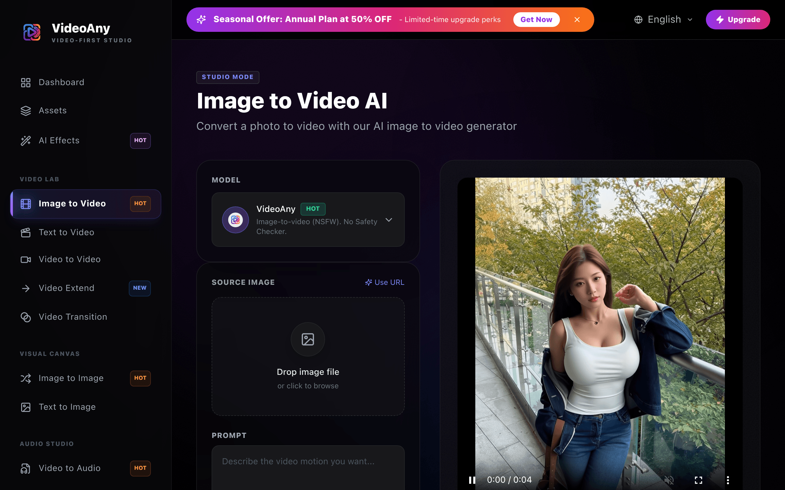 VideoAny Image to Video