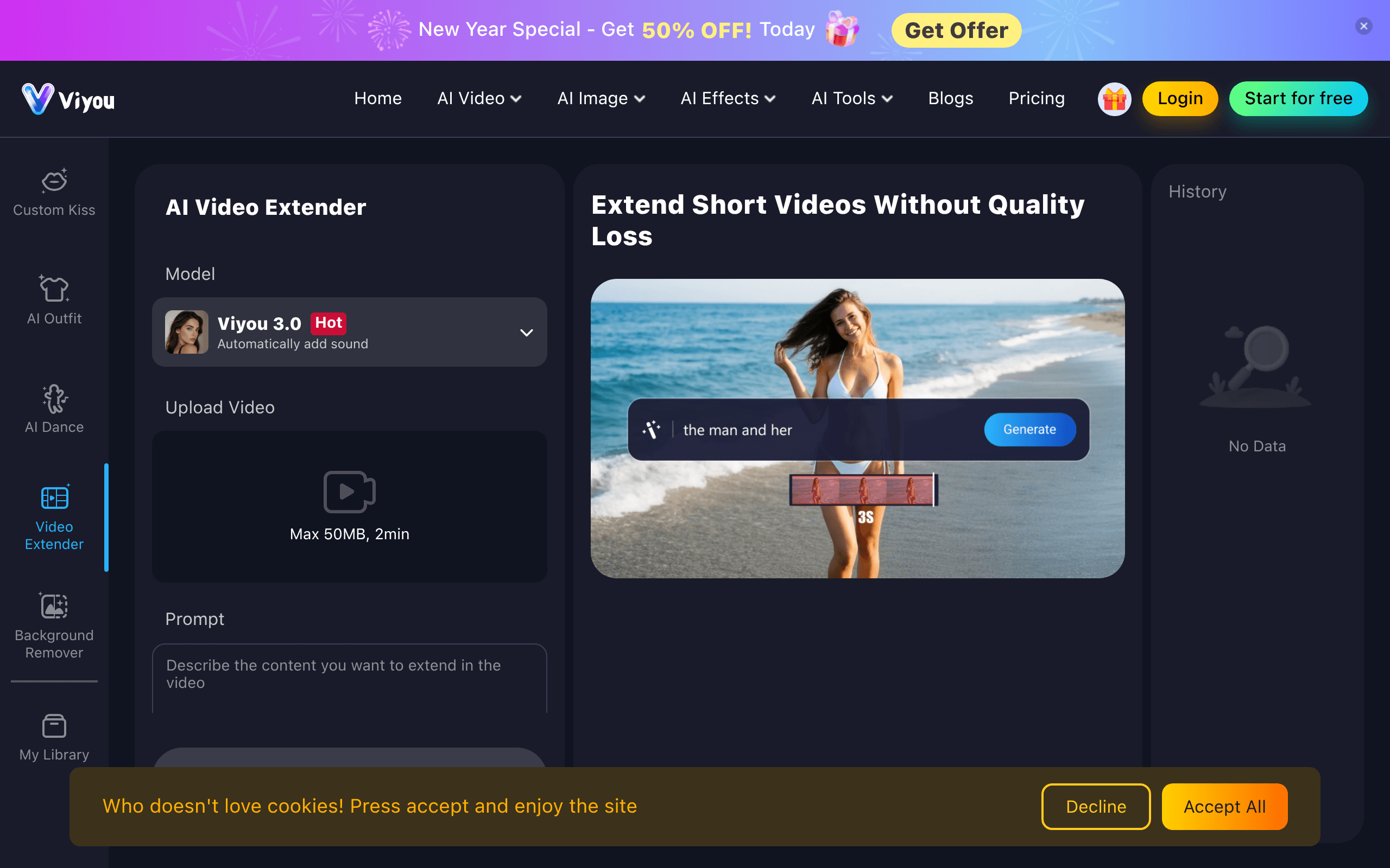 Viyou AI Video Extender