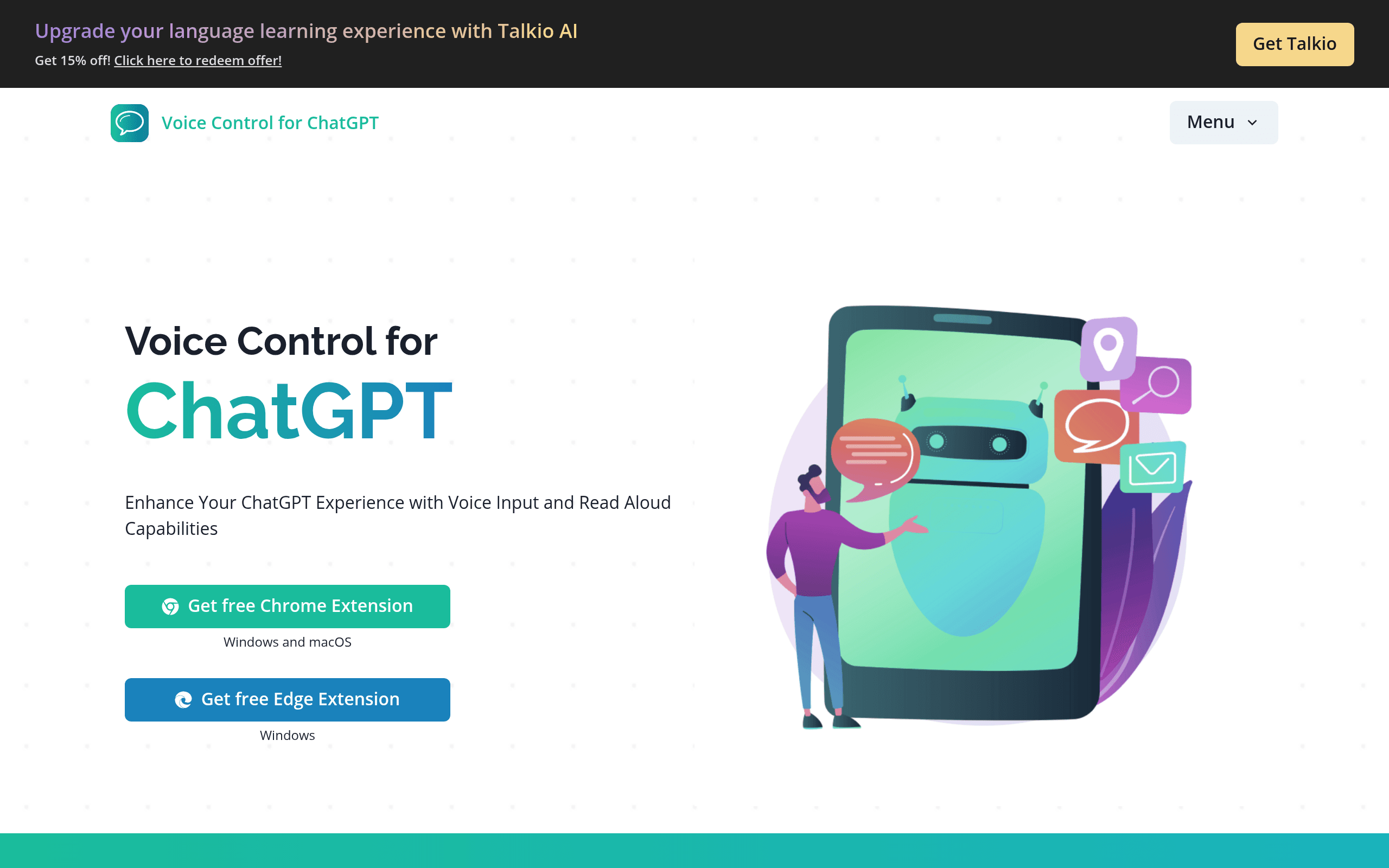Voice Control for ChatGPT