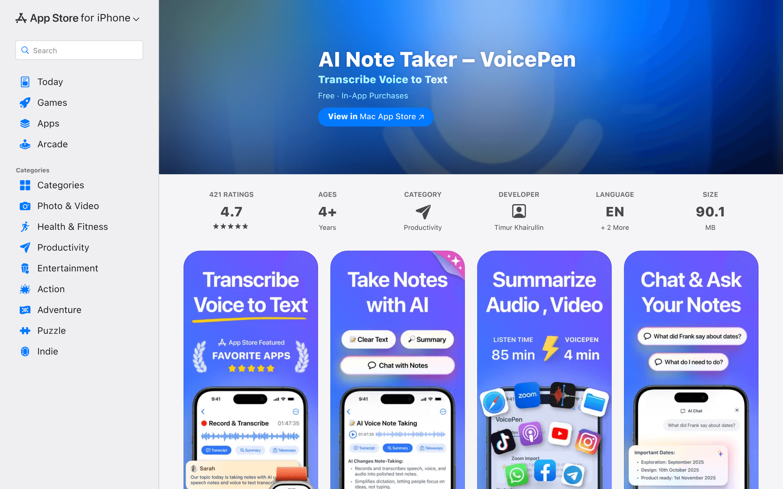 VoicePen App