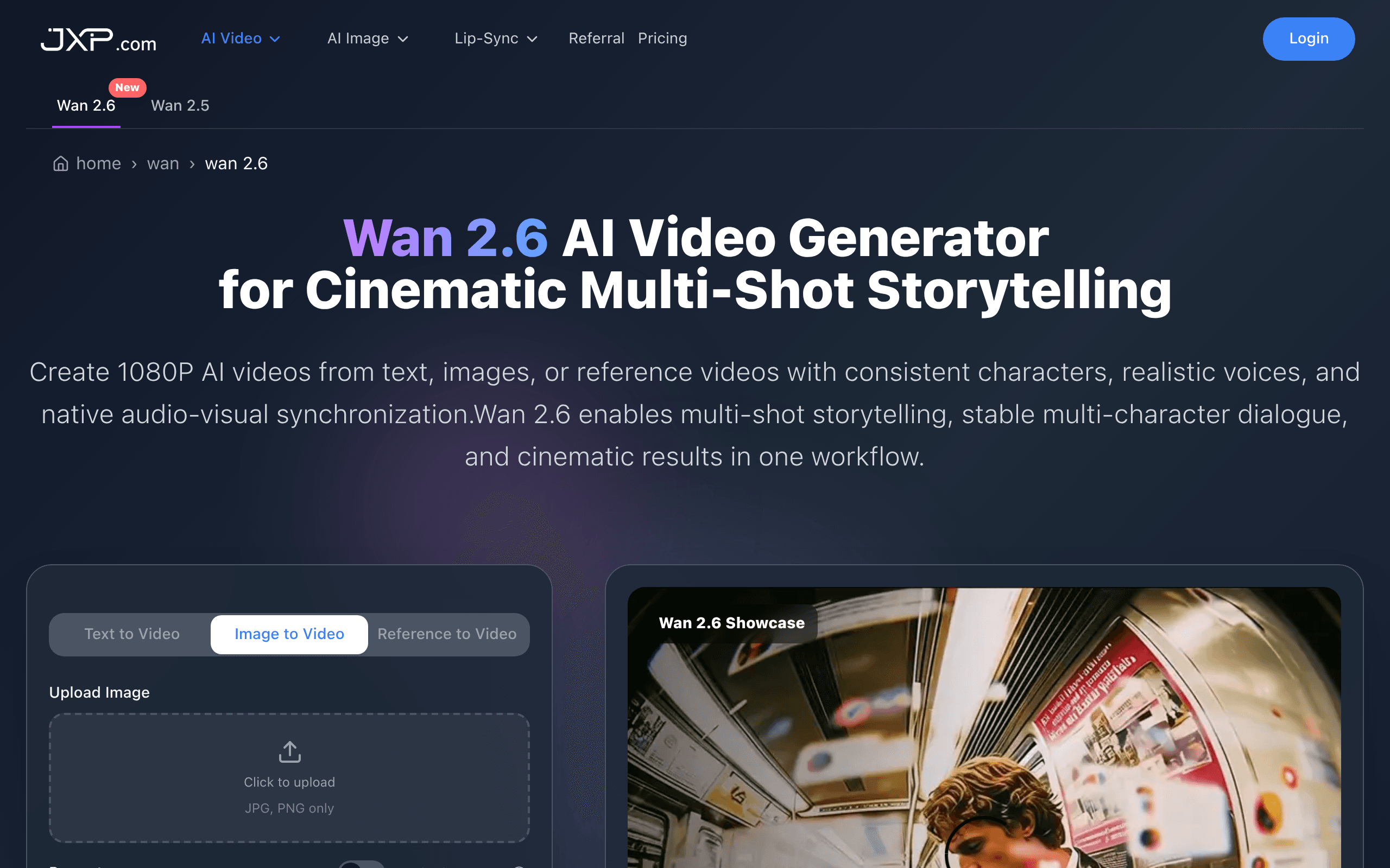 Wan 2.6 AI Video Generator