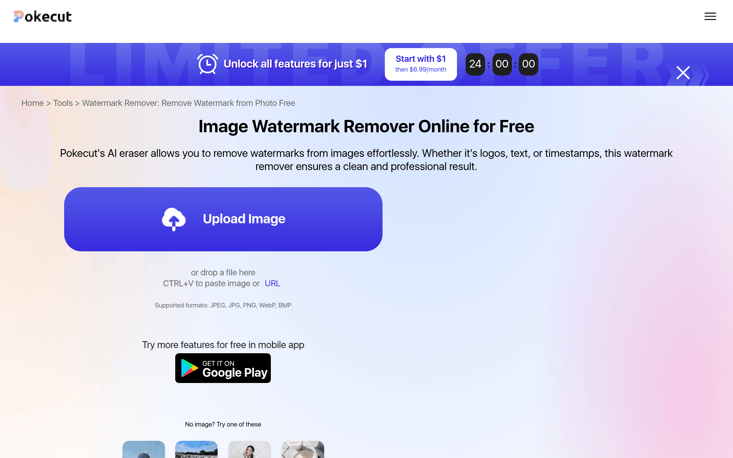 Watermark Remover: Remove Watermark from Photo Free | Pokecut