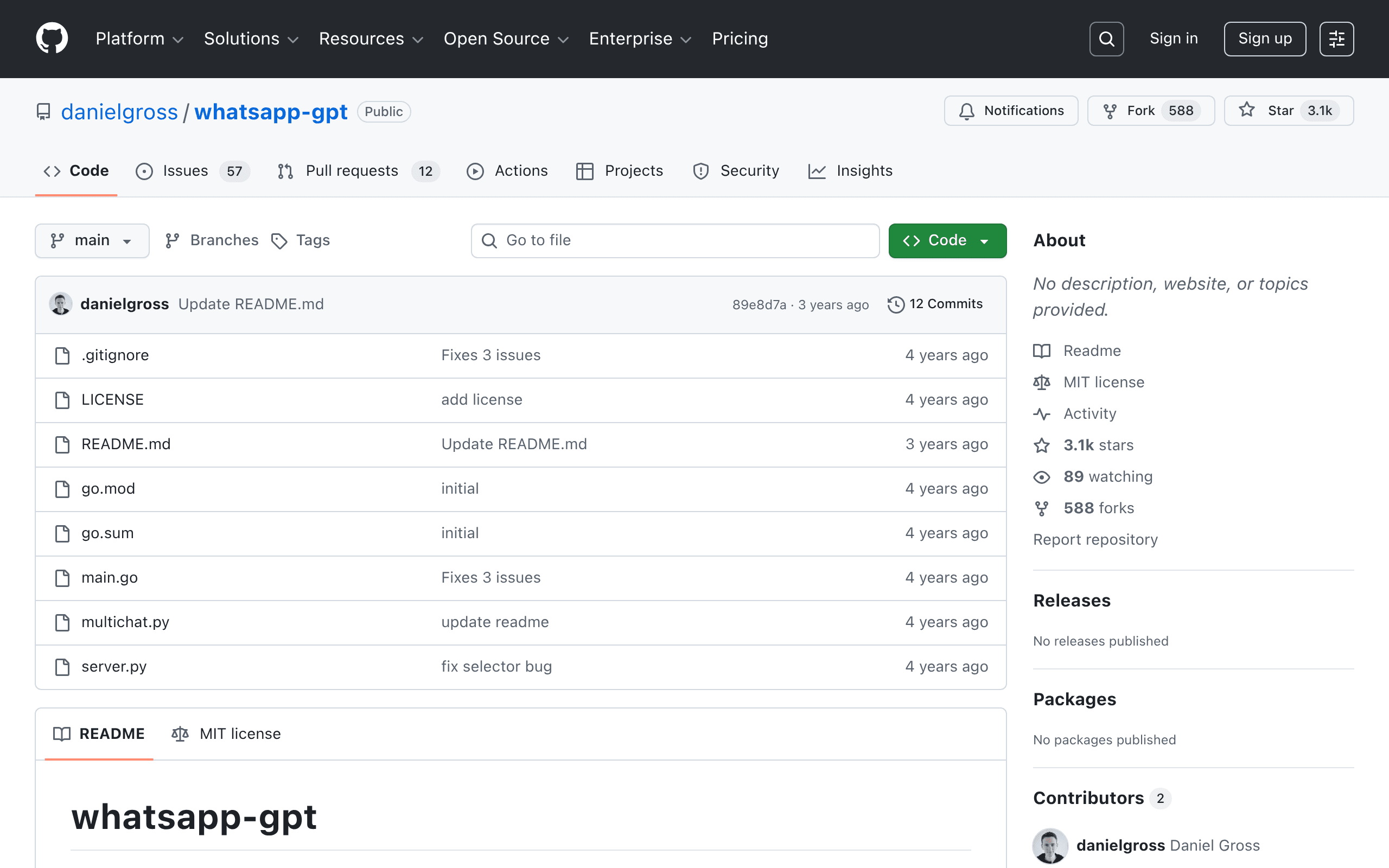 WhatsApp ChatGPT Bot