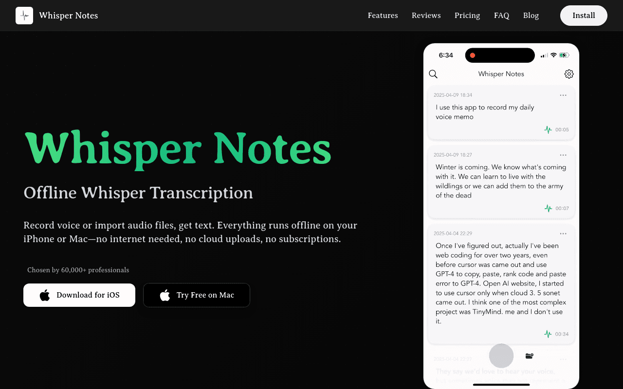 Whisper Notes
