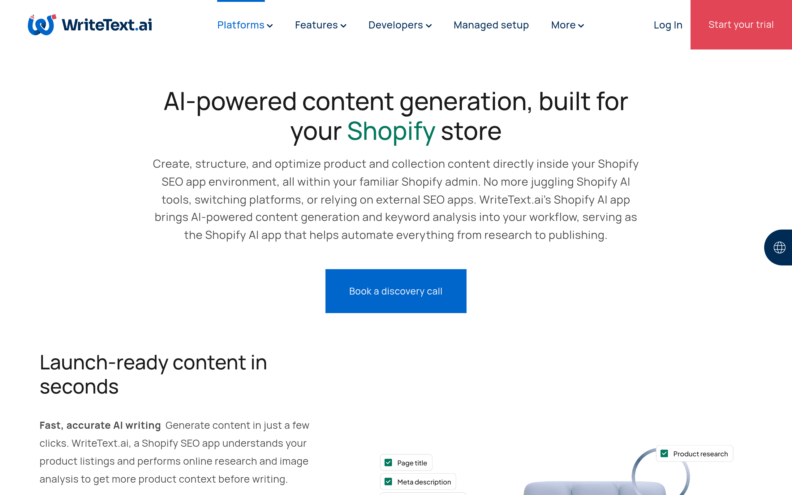 WriteText AI for Shopify