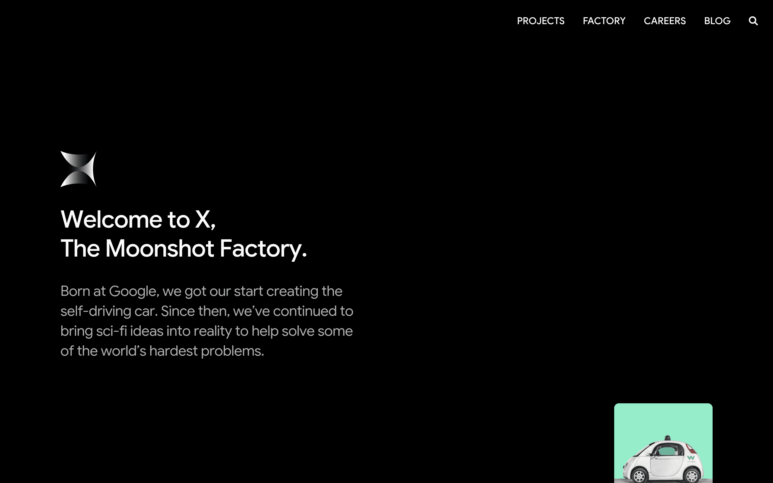 X, the moonshot factory