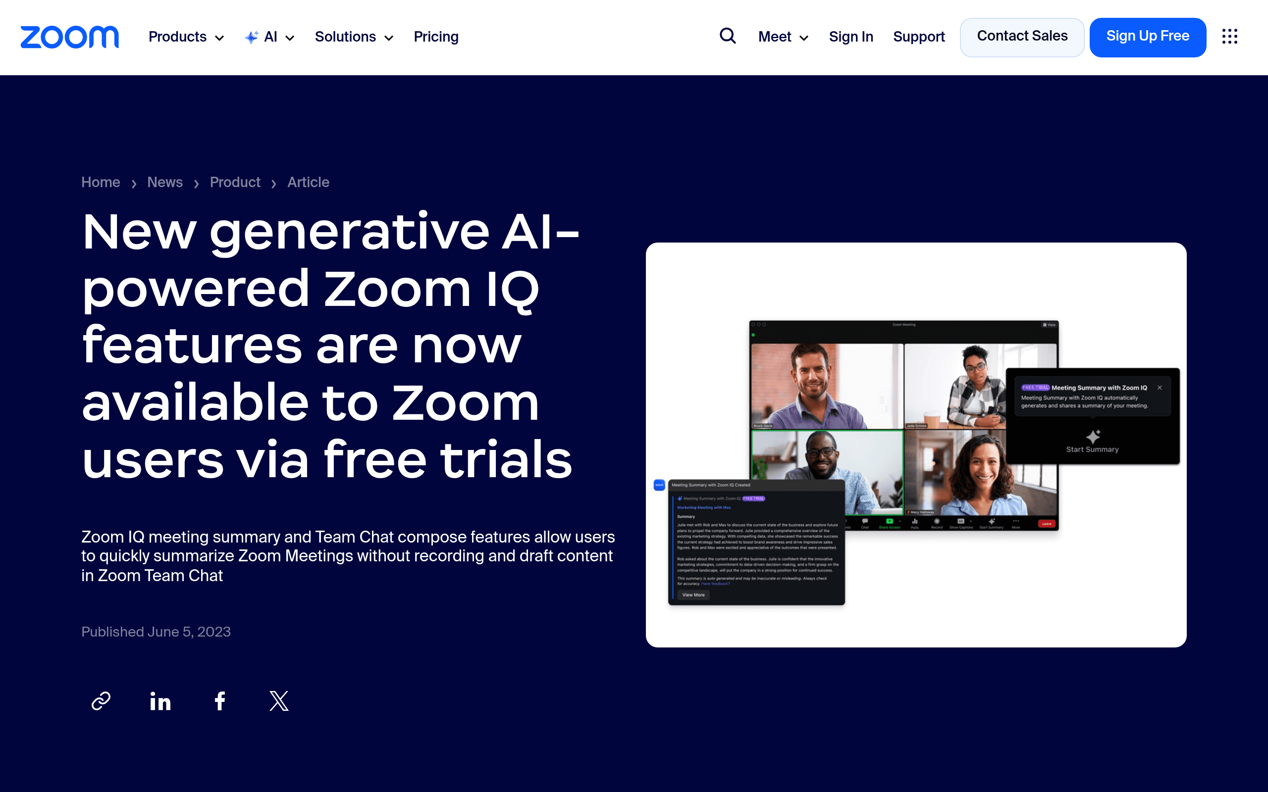 Zoom IQ